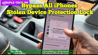 How to bypass all iPhones stolen device protection Lock. All iOS versions supported.Face id required