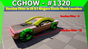 Showcase: Using Section Filter in UE 5.1 Niagara Static Mesh Location