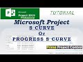 Preparing Progress Curve from Microsoft Project #progresscurve #microsoftproject
