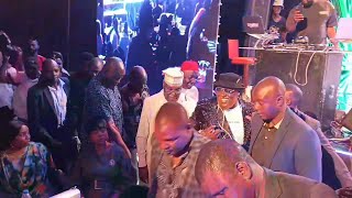 Atiku Joins Mc Papi’s Comedy Event With His Whole Family Squad In Abuja