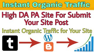 Organic Traffic From High DA PA Site 2020 | Quality Backlinks From High DA PA Site for Your Site