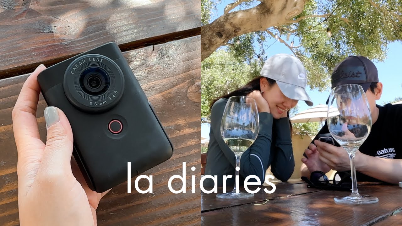 LA Diaries. Canon V10 super honest review by a real life vlogger. Korean couple's trip to Solvang.