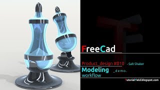 Freecad tutorial - Product design #010 - Salt Shaker Freecad tutorial - Product design #010 - Salt Shaker
