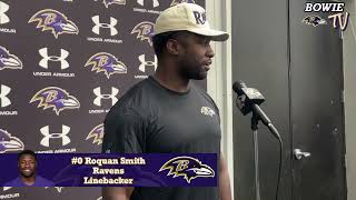 Hear From Baltimore Ravens LB Roquan Smith from Ravens 2024 Training Camp (7-20-24)