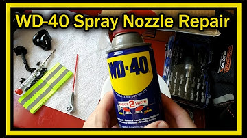 WD-40 Spray Nozzle Repair - How To Put The Nozzle Back In Its Original Place After It Slipped Out