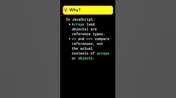 Why [1,2,3] == [1,2,3] is False in JavaScript 🤯