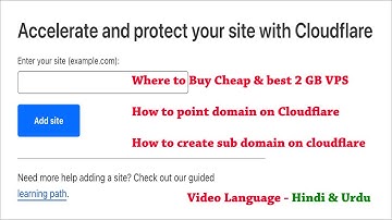 2 GB VPS  | How to points domain on cloud flare | How to create subdomain on cloud flare | Part - 1