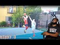 KENNY THIS IS EMBARRASSING!! INTENSE 1v1 BASKETBALL AGAINST JIEDEL FROM 2HYPE!