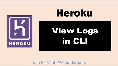 Heroku View-logboeken in CLI (opdrachtregel)