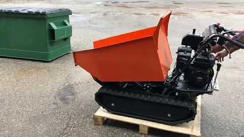 Hydraulic Tip Track Dumper 1/2 Ton Load Capacity Gas power Wheelbarrow