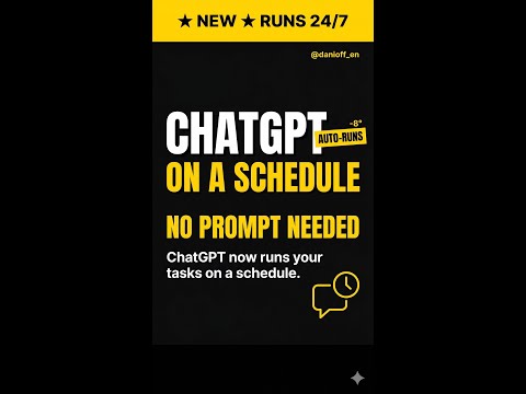 ChatGPT can now run your tasks on a schedule. | AI News Top 3