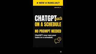 ChatGPT can now run your tasks on a schedule. | AI News Top 3