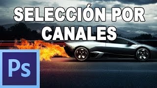 Selecciones dificiles mediante canales - Tutorial Photoshop en Español por @prismatutorial (HD)
