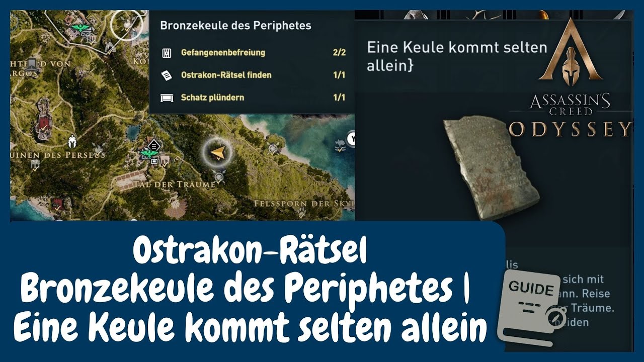 Ostrakon R Tsel Bronzekeule Des Periphetes Eine Keule Kommt Selten