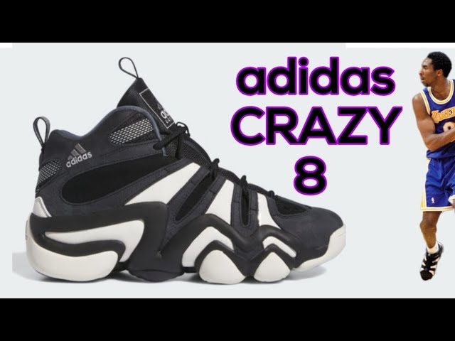 Adidas Crazy 8 Black And White - Youtube