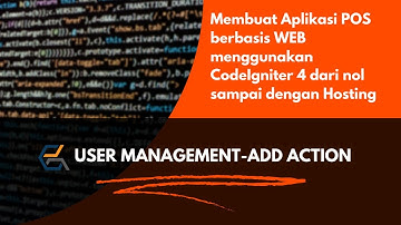 Membuat Aplikasi POS berbasis WEB menggunakan CodeIgniter 4 dari nol sampai dengan Hosting #5