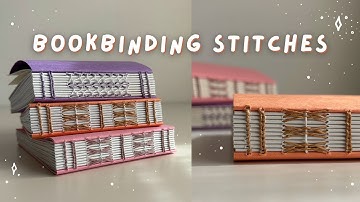 Decorative Bookbinding Stitches ✿ exposed spine ideas
