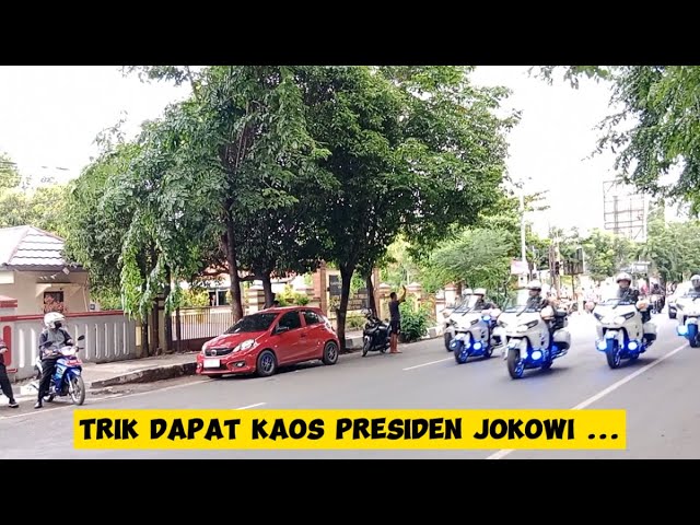 Cara mendapat Kaos  Presiden Jokowi ketika Beliau kunjungan ke daerah class=