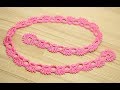 Кайма для ирландского кружева - урок вязания крючком - crochet irish lace