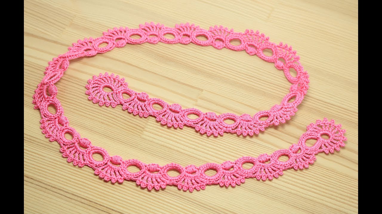Кайма для ирландского кружева - урок вязания крючком - crochet irish lace