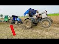 Day-1| Part-2 | Sonalika Di 60 Rx Stuck in Mud Very badly Eicher Failed to Pulling