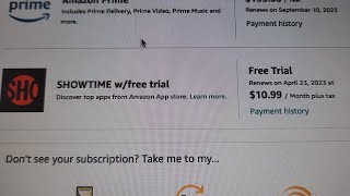 How To Cancel Your SHOWTIME Trial Subscription When You Signed Up Through Amazon Fire TV Stick