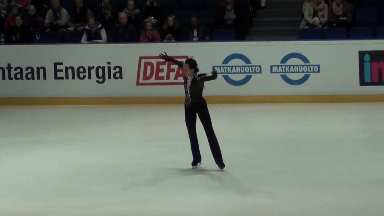 Finlandia trophy 2012 Johnny WEIR SP +kiss&cry