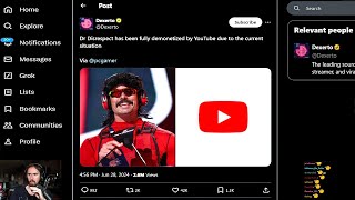YouTube Shuts Down Dr Disrespect — Asmongold Clips
