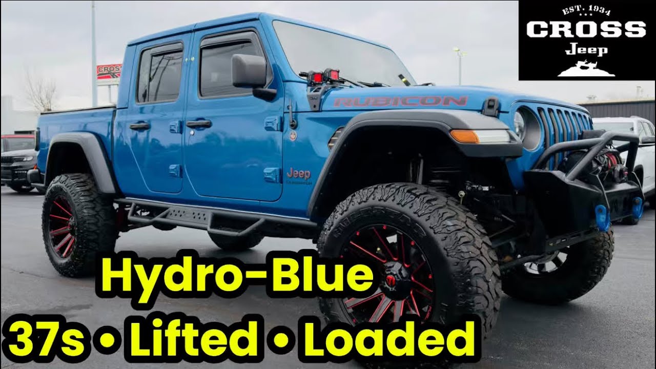 Jeep Gladiator 2020 | Лифтованный на 37-дюймовых колесах | Цвет Hydro Blue | Полная комплектация ...