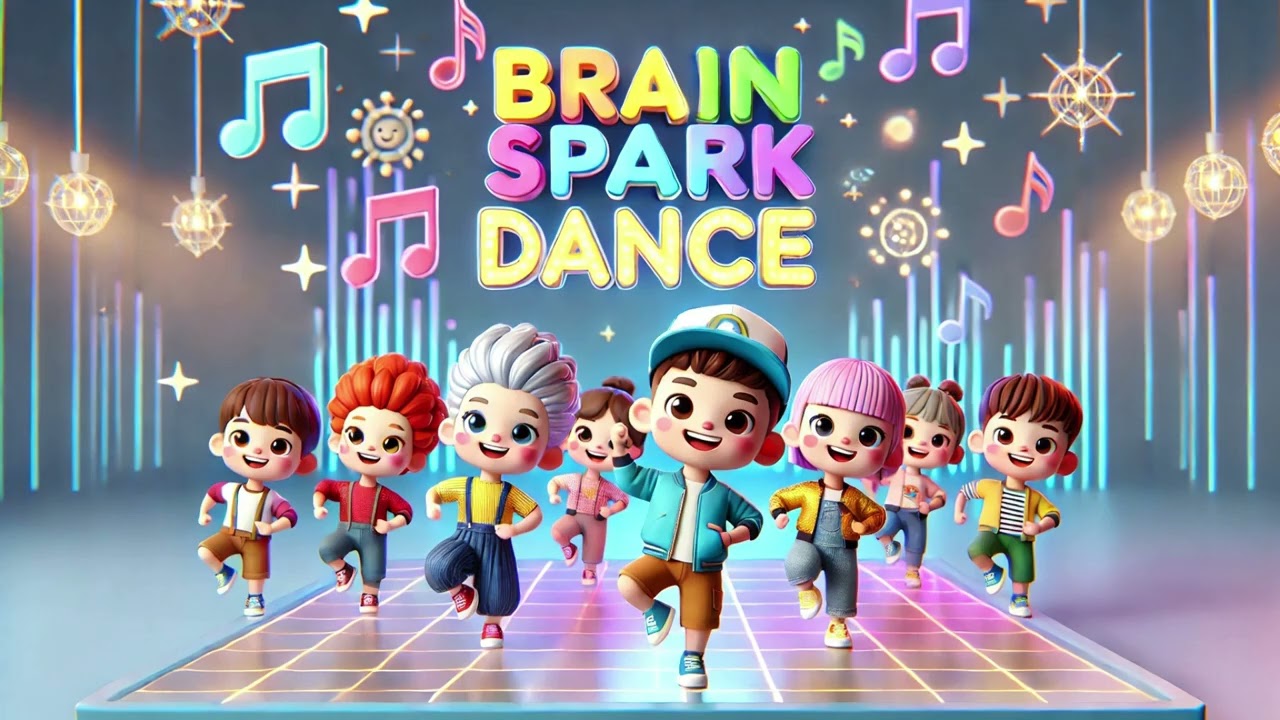 Brain Spark Dance ⚡🧠 | A Fun Learning Dance Adventure for Kids 🎶💃 That Boosts Focus, Creativity
