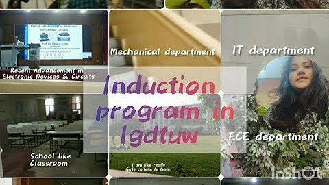 Induction program in igdtuw |3rd day of induction prog. #igdtuw #collagevlog #collegetour #ece #2023