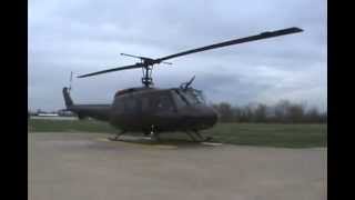 Bell UH1 Huey Helicopter Startup