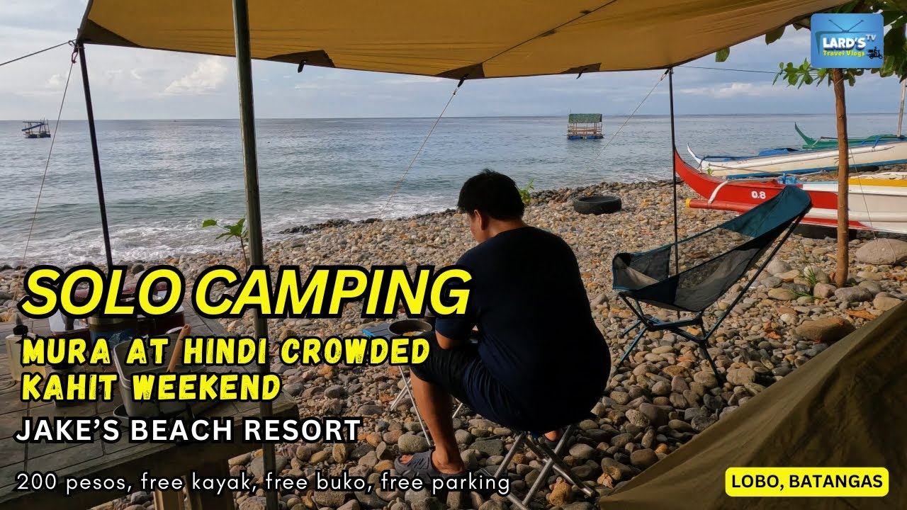 Solo Moto Camping by the Sea | Hidden Beach in Batangas with Bonfire & Sunrise Coffee (ASMR)