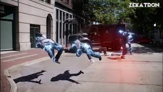 The Flash VS Gridlock first battle, with Nora / XS, S1 E1