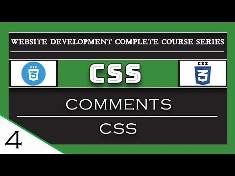 How to Using Css Comments in Website Development Course Series Part-4