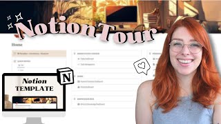 My Full Notion Tour  2023  Including FREE template! ♡
