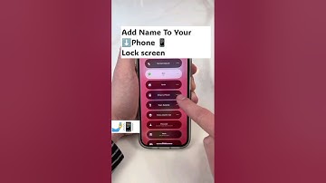 How To Add Your Name To Lock Screen#technology #hacks📳#diy #shorts #iphone