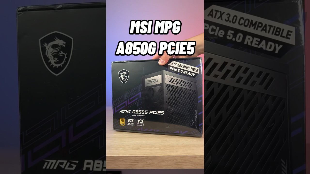 MSI MPG A850G PCIE5 Unboxing e montaggio #shorts #unboxing 