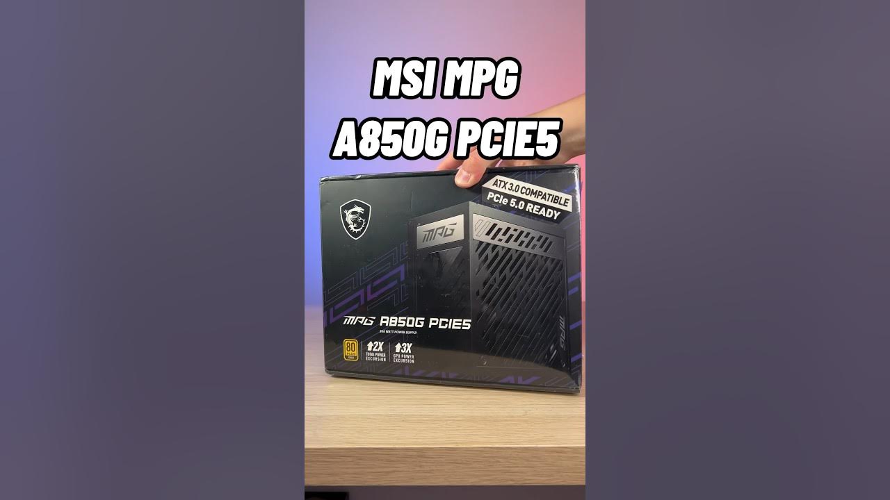 MSI MPG A850G PCIE5 Unboxing e montaggio #shorts #unboxing 