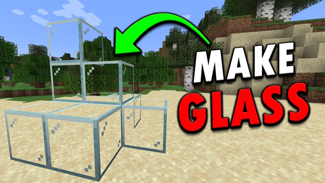 How to Make GLASS in Minecraft | Super EASY Guide! - YouTube
