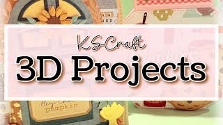 3D projects, perfect for gift-giving! Made with NEW KSCraft dies 🏠 🍪 