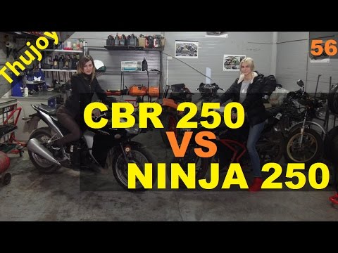 Kawasaki ninja 250r VS Honda CBR 250 ra грязный обзор [Интервью]