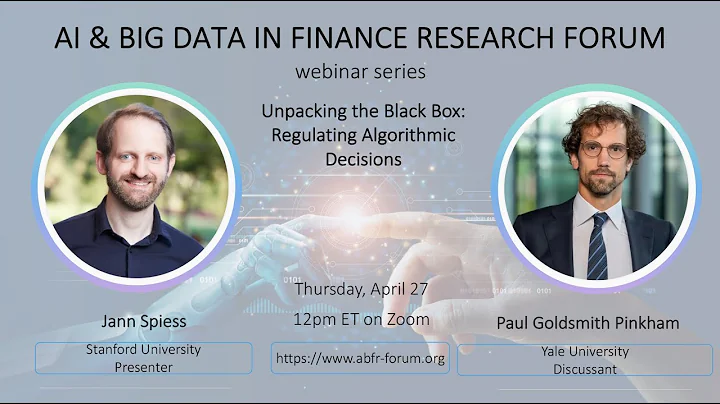 ABFR Webinar with Jann Spiess and Paul Goldsmith-Pinkham