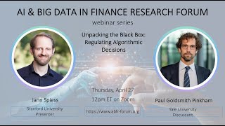 Abfr Webinar With Jann Spiess And Paul Goldsmith-Pinkham