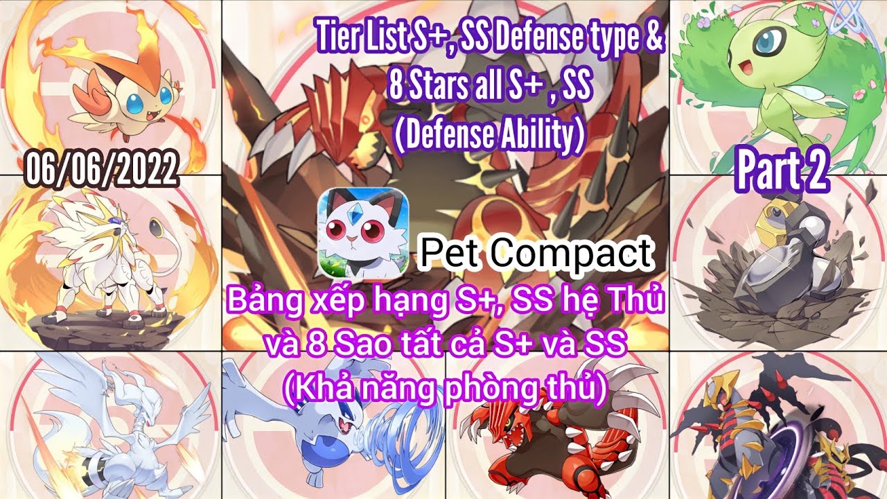 P2 : Tier List S+ SS | Bảng xếp hạng Pokemon S+ hệ Thủ... - youtube