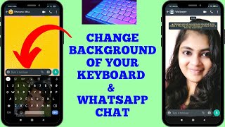 How to add a custom wallpaper to your keyboard and WhatsApp chat | Taste our Talents❤️ screenshot 2