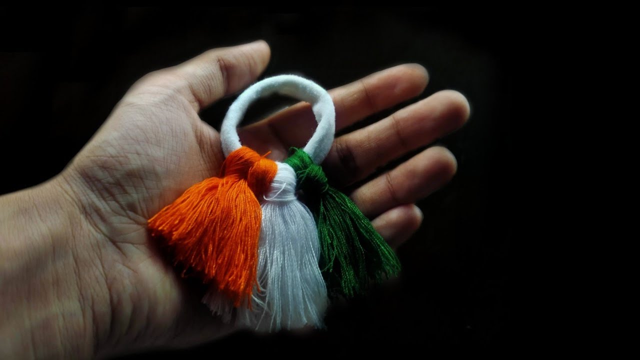 #Independence day special diy craft| diy flag tricolour rubber band| har ghar tiranga | 15 august