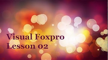 02 Visual Foxpro Computer Tutorial Video In Hindi