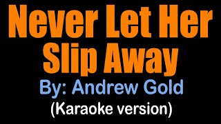 NEVER LET HER SLIP AWAY - Andrew Gold (karaoke version)