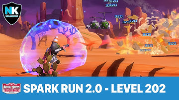 Angry Birds Transformers 2.0 - Spark Run 2.0 Series - Level 202 - Featuring Ramjet